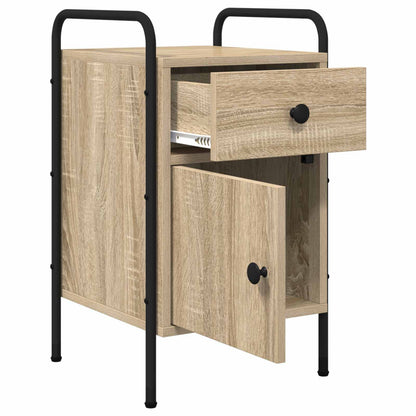 Nachtkastje 2 st Sonoma Eiken 35 x 36,5 x 61 cm Bewerkt hout