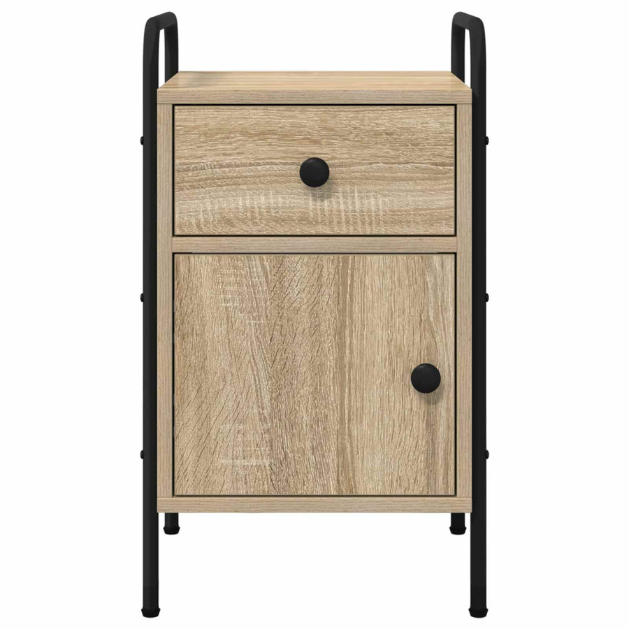 Nachtkastje 2 st Sonoma Eiken 35 x 36,5 x 61 cm Bewerkt hout