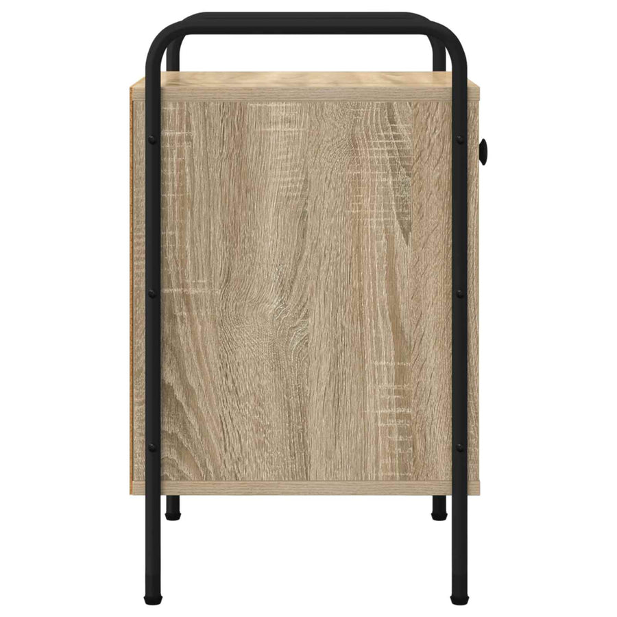 Nachtkastje 2 st Sonoma Eiken 35 x 36,5 x 61 cm Bewerkt hout