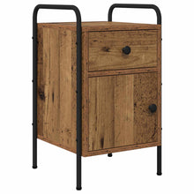 Nachtkastje Oud hout 35 x 36,5 x 61 cm Bewerkt hout