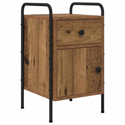 Nachtkastje Oud hout 35 x 36,5 x 61 cm Bewerkt hout