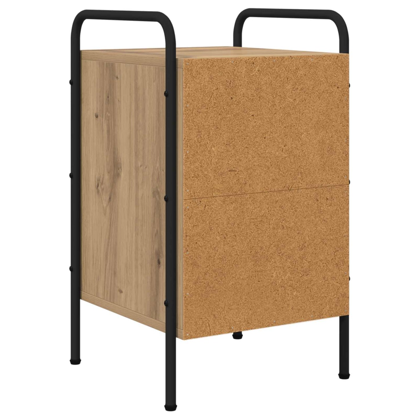 Nachtkastje Artisanaal eiken 35 x 36,5 x 61 cm Bewerkt hout