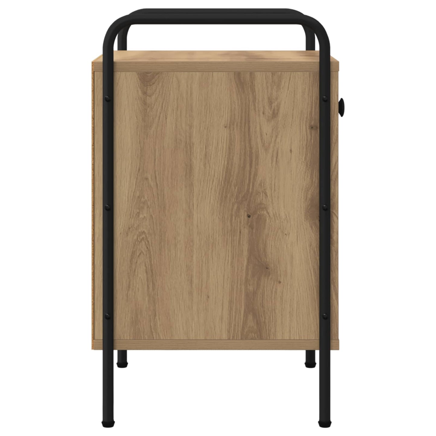 Nachtkastje Artisanaal eiken 35 x 36,5 x 61 cm Bewerkt hout