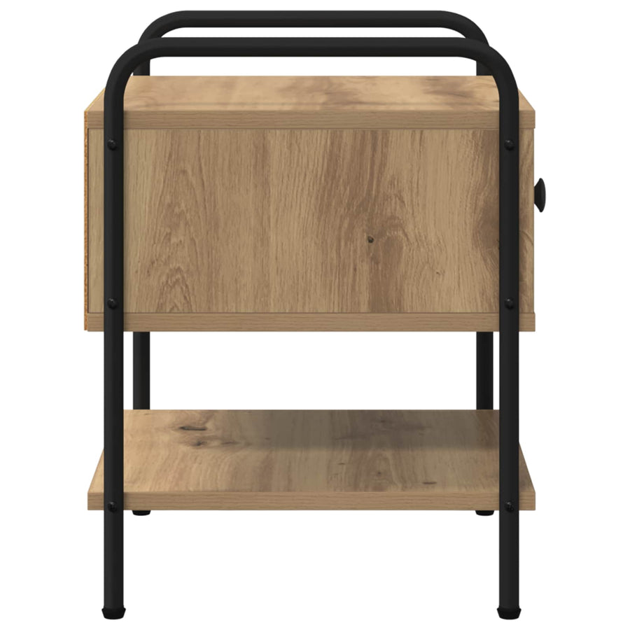 Nachtkastje Artisanaal eiken Bewerkt hout