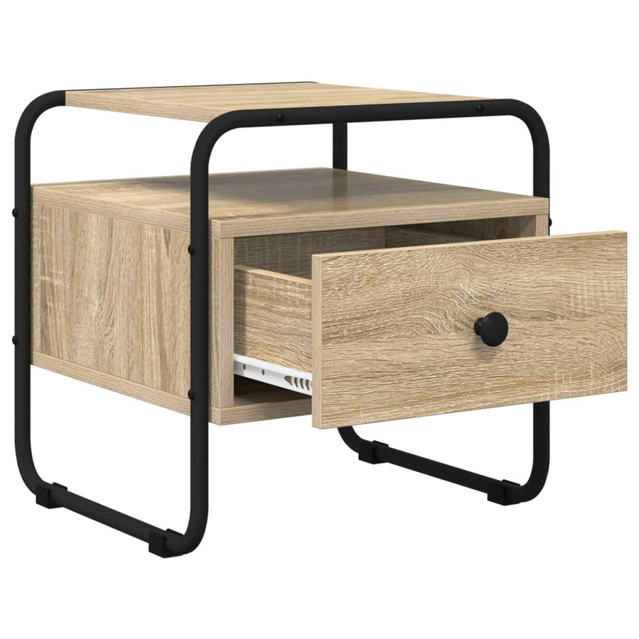 Nachtkastje Sonoma Eiken Bewerkt hout
