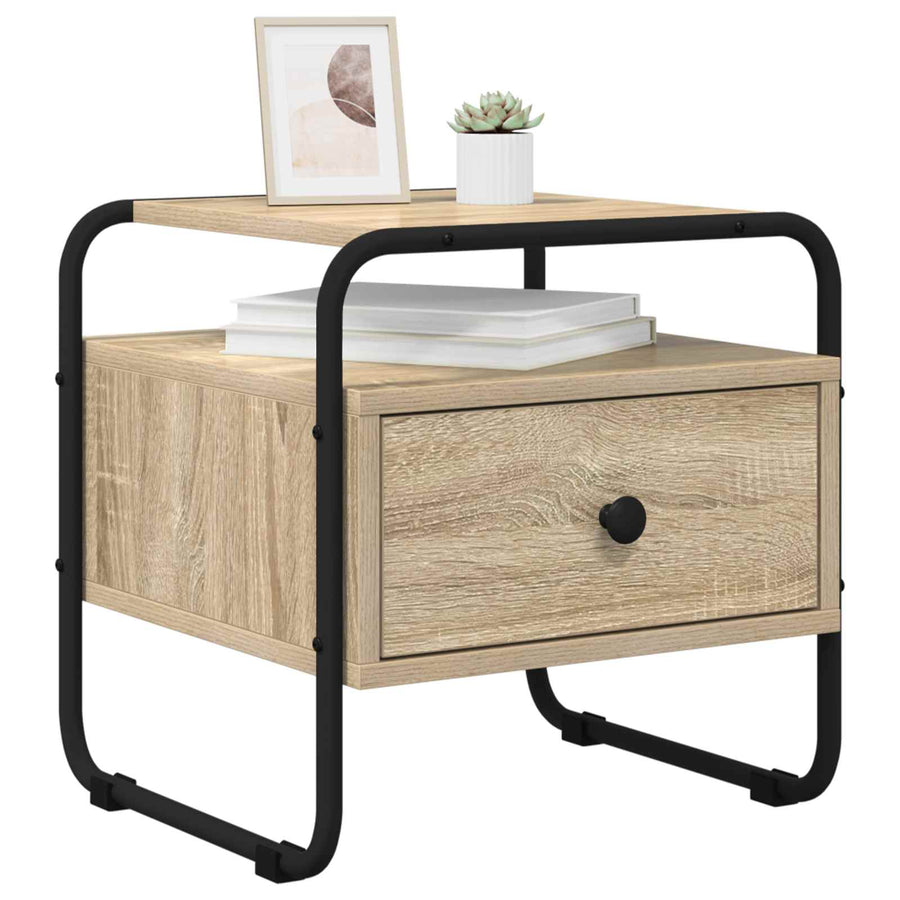 Nachtkastje Sonoma Eiken Bewerkt hout