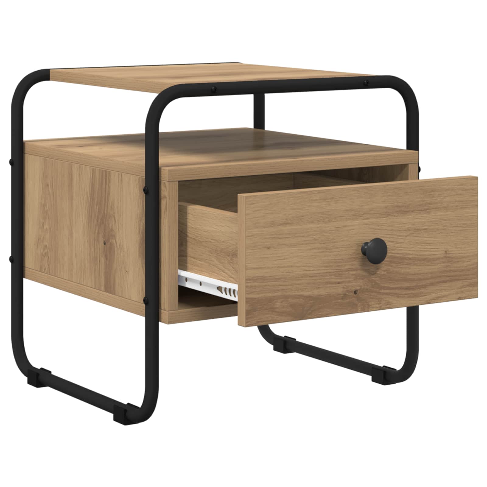 Nachtkastje Artisanaal eiken Bewerkt hout