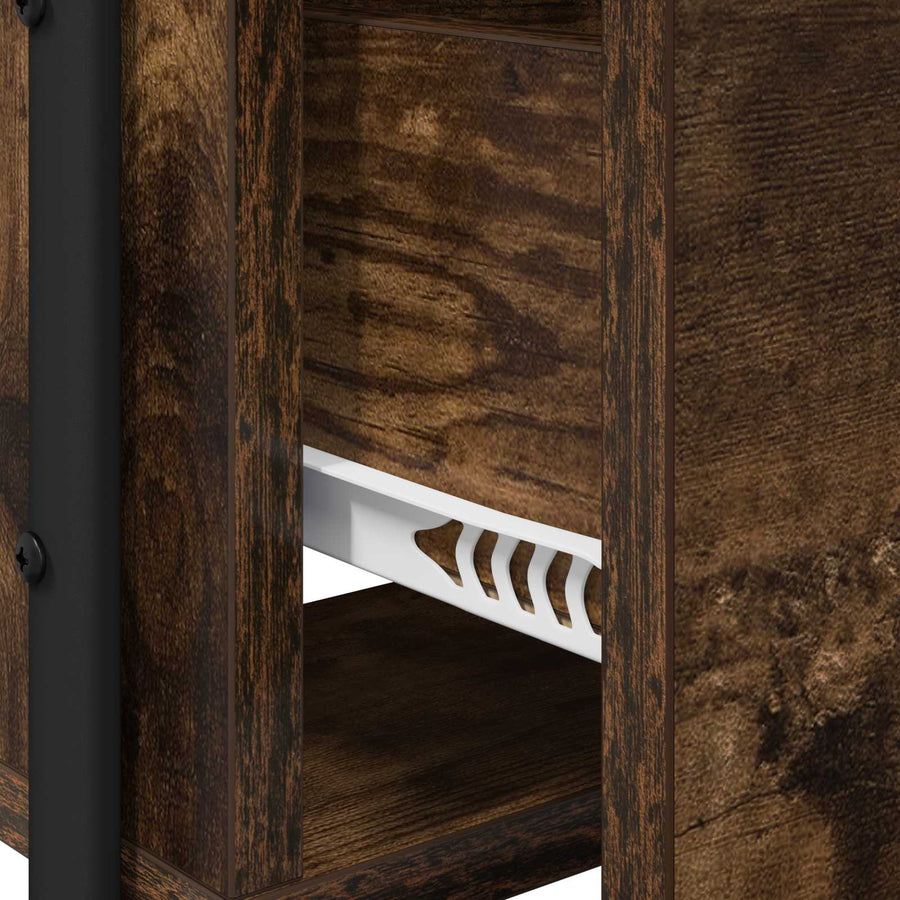 Plafondtafel Gerookt eiken 100 x 36,5 x 136 cm Bewerkt hout