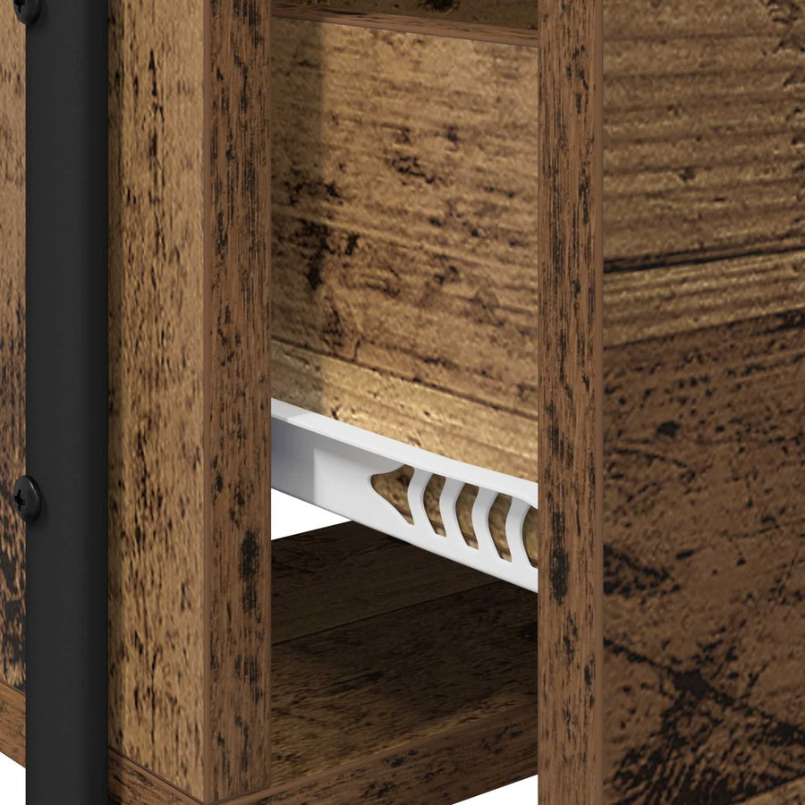 Plafondtafel met lade Oud hout 100 x 36,5 x 136 cm Bewerkt hout