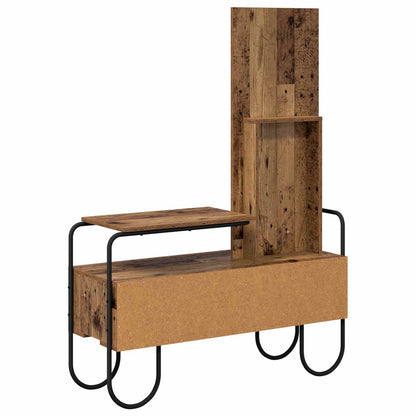 Plafondtafel met lade Oud hout 100 x 36,5 x 136 cm Bewerkt hout