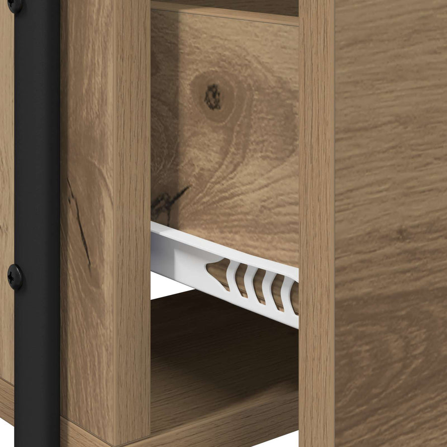 Plafondtafel Artisanaal eiken 100 x 36,5 x 136 cm Bewerkt hout