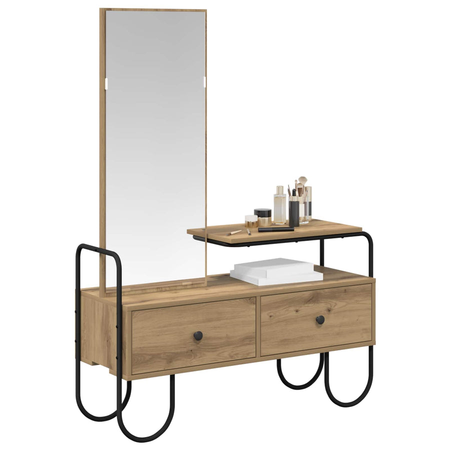 Plafondtafel Artisanaal eiken 100 x 36,5 x 136 cm Bewerkt hout