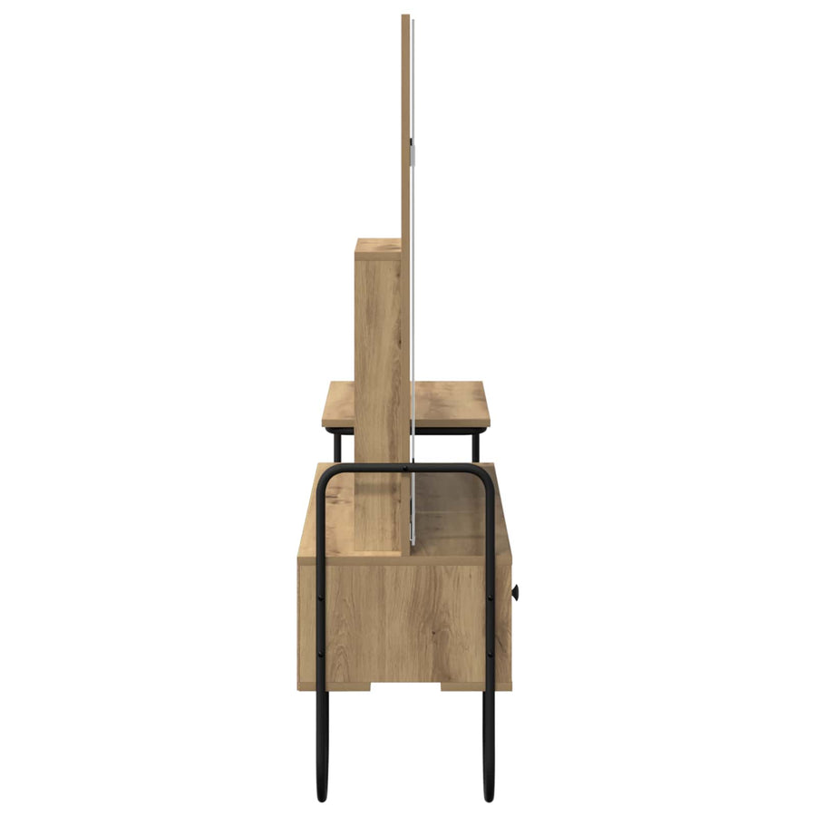 Plafondtafel Artisanaal eiken 100 x 36,5 x 136 cm Bewerkt hout