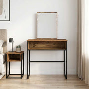 Kaptafel 81x40x131 cm oud hout bewerkt hout