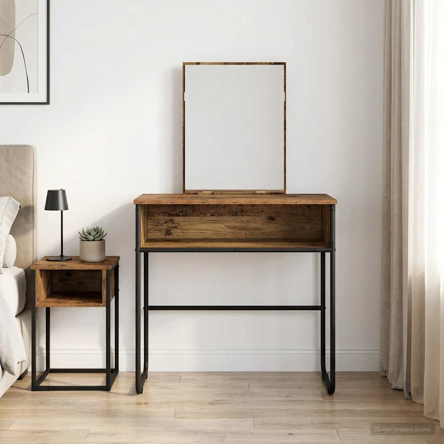 Plafondtafel met plank Oud hout 81 x 40 x 131 cm Bewerkt hout