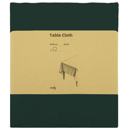 Tafelkleed Vierkant Donkergroen 90 x 90 cm Polyester