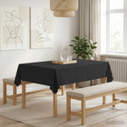 Tafelkleden 5 st donkergrijs 140x180 cm polyester
