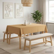 Tafelkleed 5 stuks 110x140 cm polyester beige