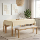 Tafelkleed 110x160 cm crèmewit polyester