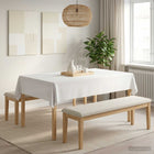 Tafelkleed 5 st wit 140 x 220 cm polyester