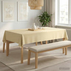 Tafelkleed 140x200 cm crèmewit polyester