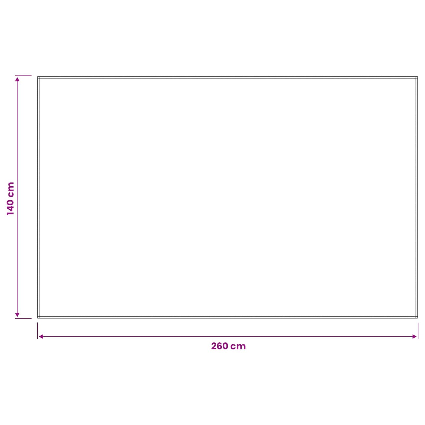 Tafelkleed Rechthoekig Beige 140 x 260 cm Polyester