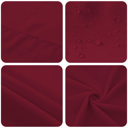 Tafelkleed Rechthoekig Wijnrood 140 x 260 cm Polyester