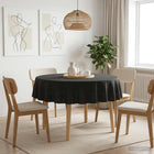 Tafelkleed rond Ø 140 cm donkergrijs polyester