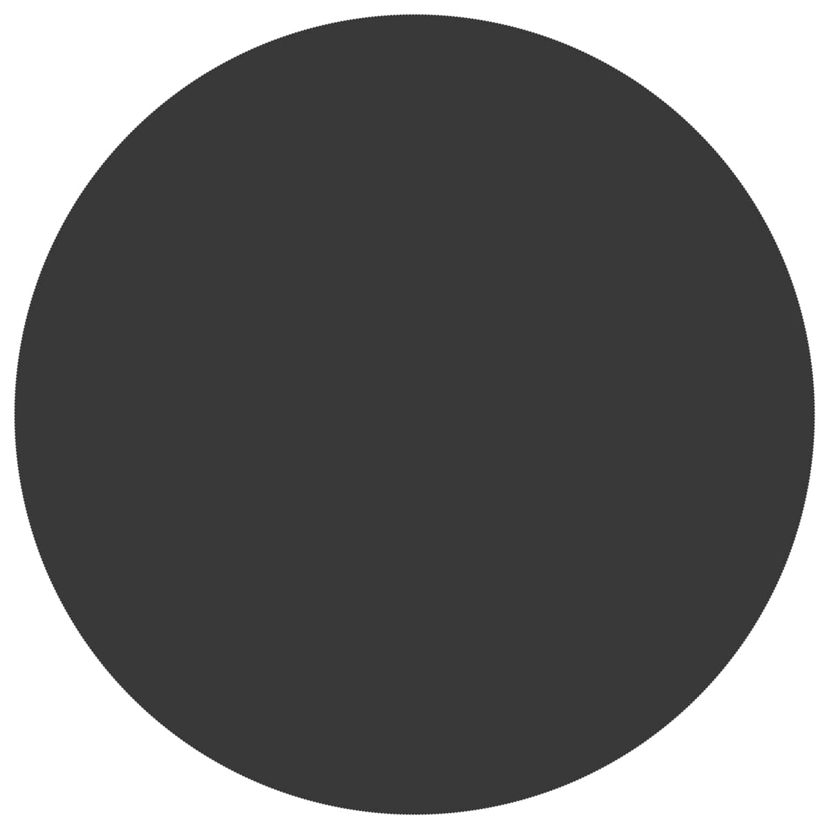 Tafelkleed Rond Donkergrijs Ø 140 cm Polyester