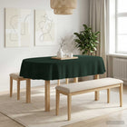 Tafelkleed ovaal 130 x 220 cm donkergroen polyester