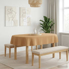 Tafelkleed ovaal 130x180 cm beige polyester