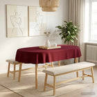 Tafelkleed ovaal wijnrood 130x180 cm polyester
