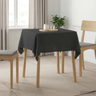 Tafelkleed vierkant 90x90 cm donkergrijs polyester