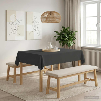Tafelkleed Rechthoekig Donkergrijs 110 x 140 cm