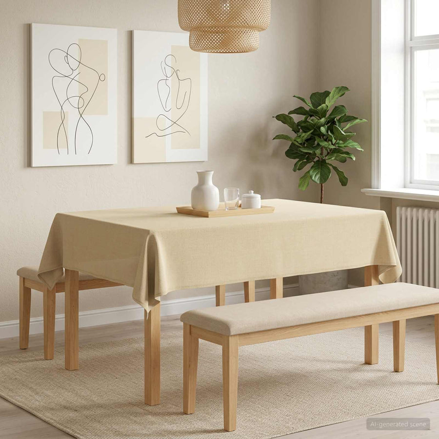 Tafelkleed Rechthoekig Crèmewit 110 x 140 cm