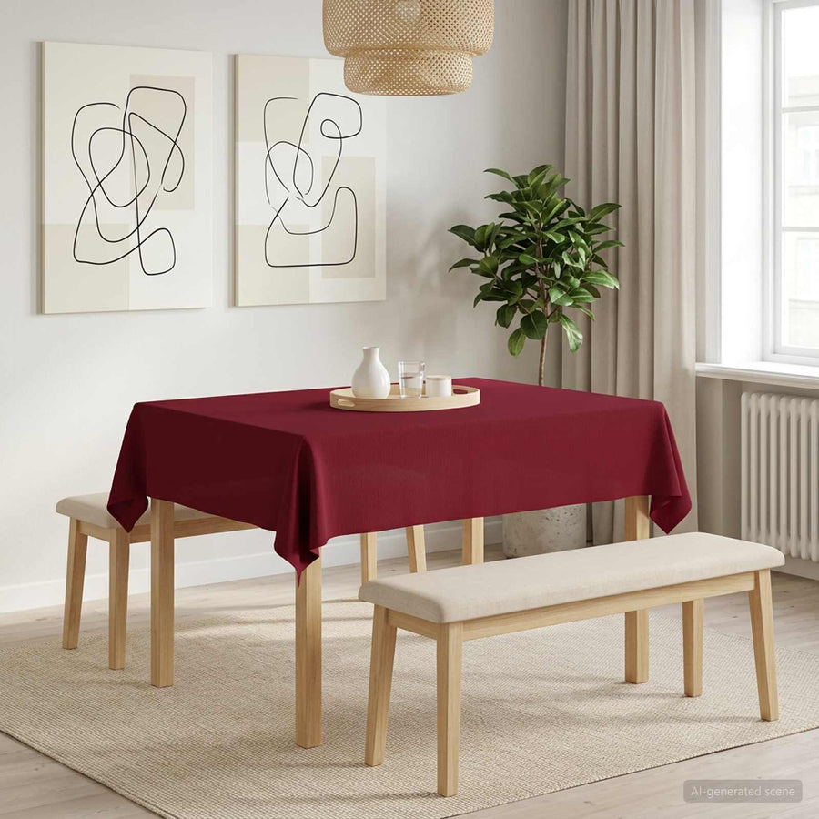 Tafelkleed Rechthoekig Wijnrood 110 x 140 cm