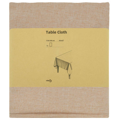 Tafelkleed Rechthoekig Beige 110 x 160 cm