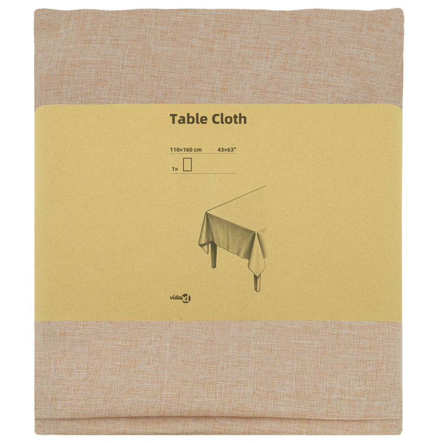 Tafelkleed Rechthoekig Beige 110 x 160 cm