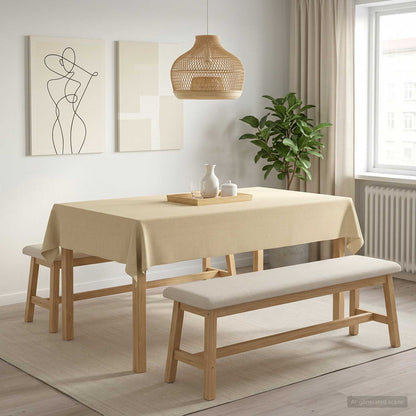 Tafelkleed Rechthoekig Crèmewit 110 x 160 cm