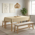 Tafelkleden 5 st 140x200 cm crèmewit