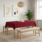 Tafelkleed rechthoekig wijnrood 110x160 cm polyester