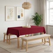 Tafelkleed 5 st wijnrood 140x220 cm