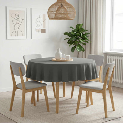 Tafelkleed Rond Lichtgrijs Ø 140 cm