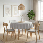 Tafelkleed rond 160 cm wit 5 stuks