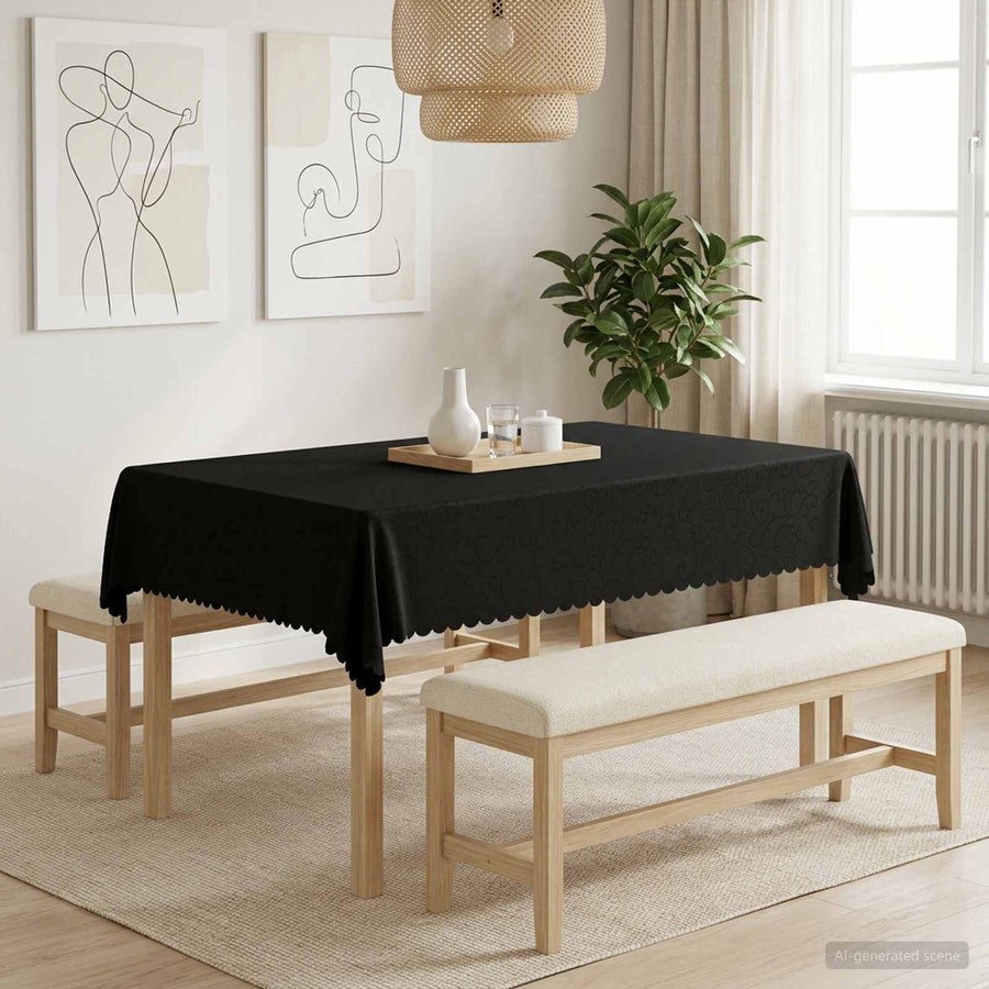 Tafelkleed Rechthoekig Donkergrijs 110 x 140 cm