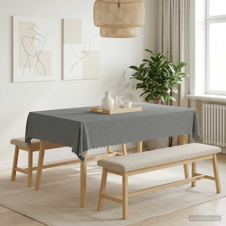Tafelkleed Rechthoekig Lichtgrijs 110 x 140 cm