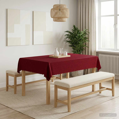 Tafelkleed 5 st Rechthoekig Wijnrood 110 x 140 cm