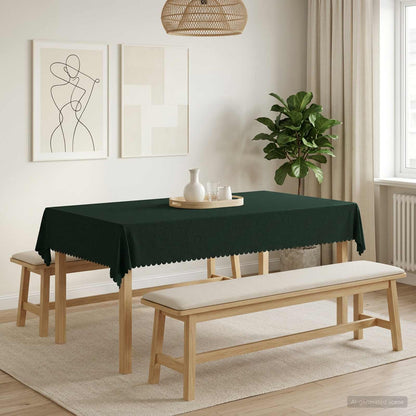 Tafelkleed Rechthoekig Donkergroen 110 x 160 cm