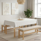 Tafelkleden set 5x wit 110 x 160 cm polyester