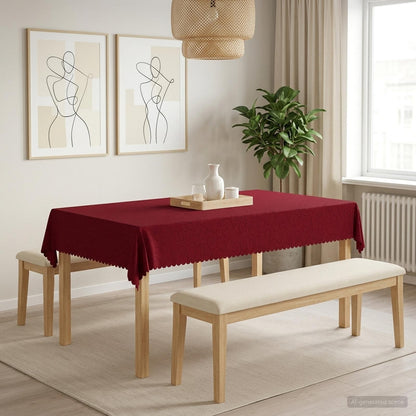 Tafelkleed Rechthoekig Wijnrood 140 x 200 cm